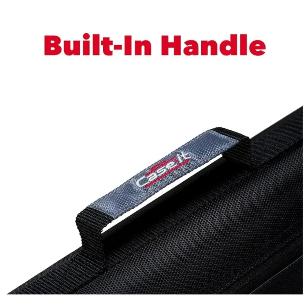 Case-it Z Shape Zipper Binder 1.5” D-Ring Double Sided Black New